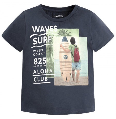 Μπλουζα κοντομανικη waves surf μπλε 