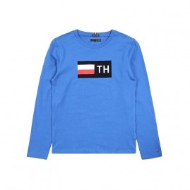 ΜΠΛΟΥΖΑΚΙ T-SHIRT  ΜΠΛΕ  TOMMY HILFIGER ΜΠΛΟΥΖΑΚΙ T-SHIRT  ΜΠΛΕ  TOMMY HILFIGER