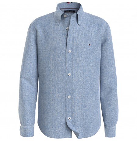 ΠΟΥΚΑΜΙΣΟ TOMMY HILFIGER  PIQUE SHIRT ΓΑΛΑΖΙΟ ΠΟΥΚΑΜΙΣΟ TOMMY HILFIGER  PIQUE SHIRT ΓΑΛΑΖΙΟ