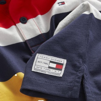 Πόλο Ριγέ Μπλουζάκι  Tommy Hilfiger Πόλο Ριγέ Μπλουζάκι  Tommy Hilfiger