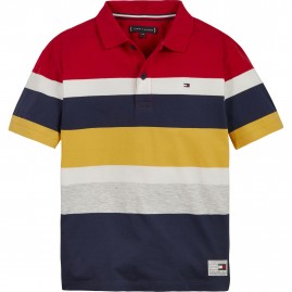 Πόλο Ριγέ Μπλουζάκι  Tommy Hilfiger Πόλο Ριγέ Μπλουζάκι  Tommy Hilfiger