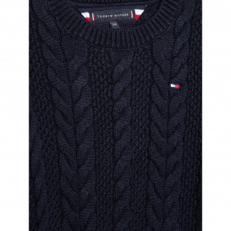 Πουλόβερ Tommy Hilfiger Σκούρο Μπλέ Πουλόβερ Tommy Hilfiger Σκούρο Μπλέ