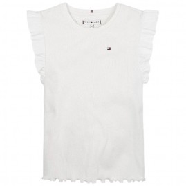 Μπλουζάκι  Tommy Hilfiger  Ruffle Rib Top Μπλουζάκι  Tommy Hilfiger  Ruffle Rib Top