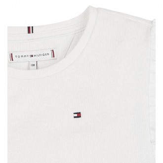 Μπλουζάκι  Tommy Hilfiger  Ruffle Rib Top Μπλουζάκι  Tommy Hilfiger  Ruffle Rib Top