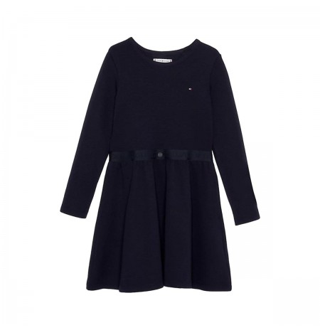 Tommy Hilfiger Monotype Belted Waist Fitted Dress Tommy Hilfiger Monotype Belted Waist Fitted Dress