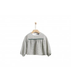 μπλουζα muslin lurex γκρι μπλουζα muslin lurex γκρι