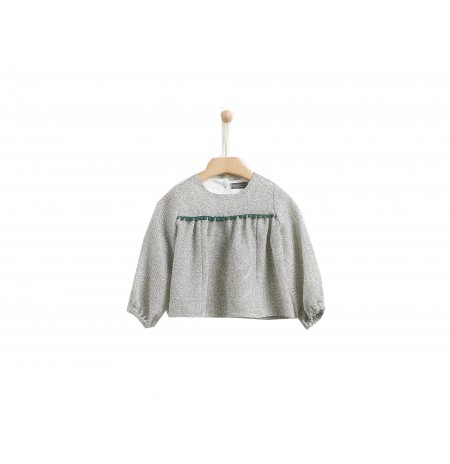 μπλουζα muslin lurex γκρι